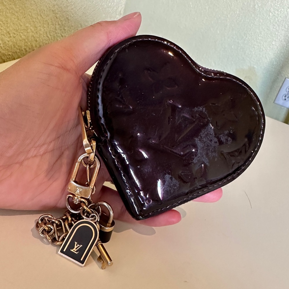 Authentic Louis Vuitton heart coin purse